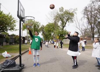 Peatonal barrial en el barrio Municipal