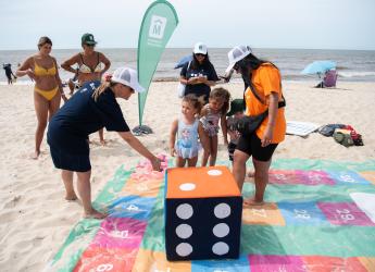 Actividad en la playa Honda en el marco del programa Monteverano Salud,18 de enero de 2023