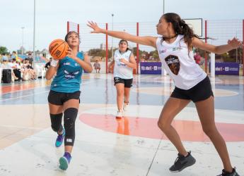 Partido Torneo Jr. NBA en el parque Idea Vilariño ,18 de enero de 2023