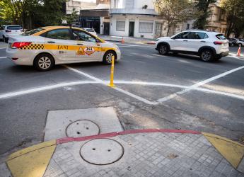 Extensión de cruce peatonal en Maldonado y Santiago de Chile, 9 de febrero de 2023