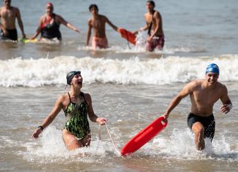 Encuentro de escuelas de mar en la playa Honda, 28 de febrero de 2023