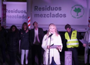 Conferencia de prensa por nuevos camiones de recolección de residuos
