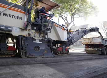Recapado asfáltico en la avenida 21 de setiembre