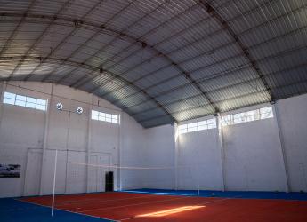 Obras del presupuesto participativo en el gimnasio Huracán del Paso de la Arena
