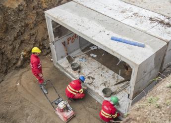 Avance de obras de saneamiento en arroyo Mataperros