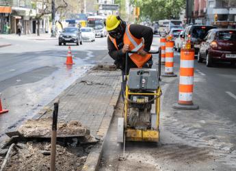 Rueda de prensa por comienzo de obras en Avda.18 de Julio