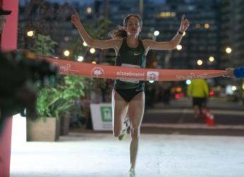 Llegada de ganadoras y ganadores de la carrera San Felipe y Santiago