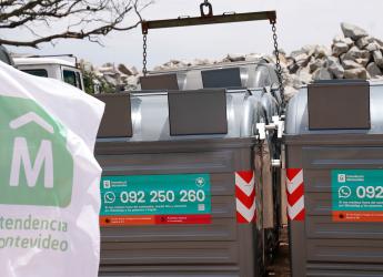 Anuncios sobre cambio en el sistema de recolección de residuos en Punta Carretas y Parque Rodó,  21 de noviembre de 2023