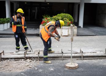 Obras de tránsito adaptativo en 21 de Setiembre