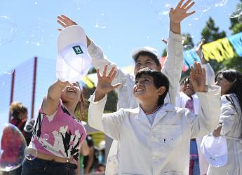 Festejos por el 10° aniversario de la plaza Casavalle