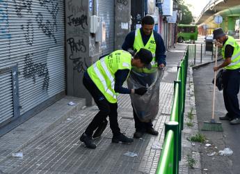 Operativo de limpieza en feria del Paso Molino  ,06 de enero de 2024
