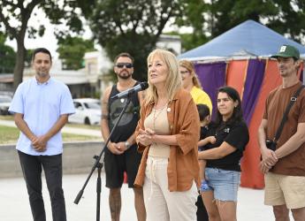 Inauguración de plaza Recreo en el entorno del Espacio Modelo
