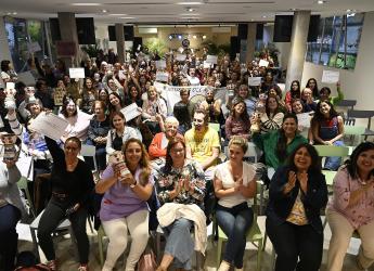 Solana Quesada y María Inés Obaldía, participan de la entrega de premios Fortalecidas Juntas 2024