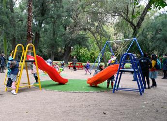 Inauguración de plaza infantil en el Jardín del Museo de la Memoria