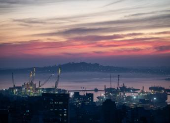 Vista aérea de Montevideo, 6 de junio de 2024