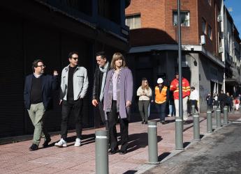 Inauguración de obras en calle Colón en el marco del programa Late Ciudad Vieja