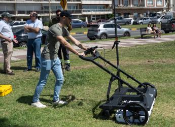 Presentación de georradar para detectar y evitar posibles derrumbes en la Rambla