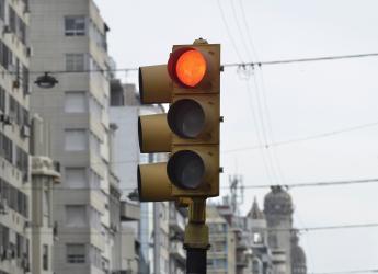Semaforo en la Avenida 18 de julio