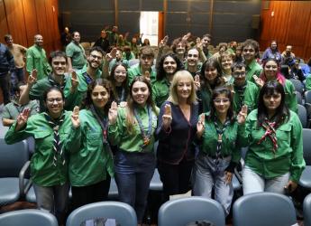 Firma de convenio con Movimiento Scout