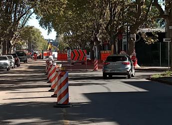 Desvío en Capurro por obra del Ferrocarril Central