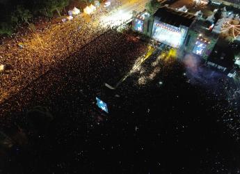 Toma aérea del Festival Montevideo Late