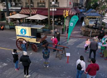 Paseo peatonal en Av. 18 de Julio