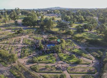 Foto aérea del Rosedal del Prado