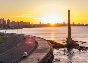 Vista aérea de Montevideo 