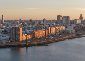 Vista aérea de Montevideo 