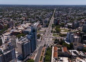Vista aérea de la Cruz del Papa Juan Pablo II 