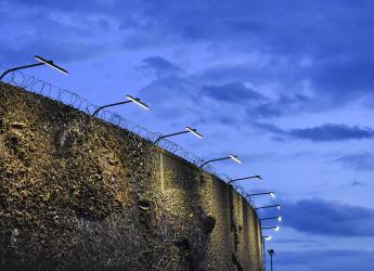 Iluminación del mural del estadio Luis Tróccoli en el Cerro 
