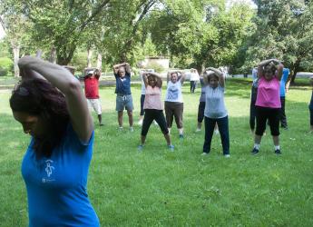 Actividad deportiva en el Jardín Botánico