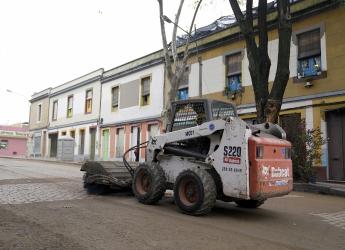 Obras de vialidad en Avda.Garibaldi