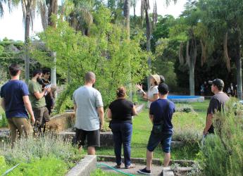 Curso frutales en la huerta del Jardín Botánico