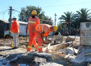 Obras en el barrio Marconi