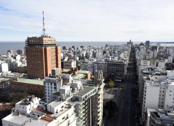 Vista aérea de Montevideo  