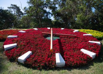 Inauguración del reloj de flores del parque Rivera,  8 de Noviembre de 2024