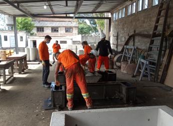 Jornada de aprendizaje de llenado de hormigón del Servicio de Obras