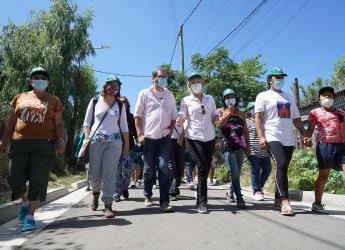 Recorrida por barrio Las Cabañitas en el marco del Plan ABC
