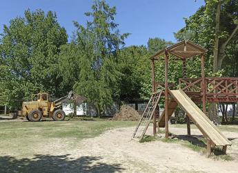 Comienzo de obras en el área de juegos del Jardín Botánico