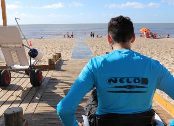 Rampa accesible en Playa Pocitos